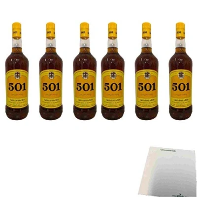 Abbildung von Carlos y Javier de Terry 501 30% 6er Pack (6x1l Flasche Brandy aus Spanien) + usy Block