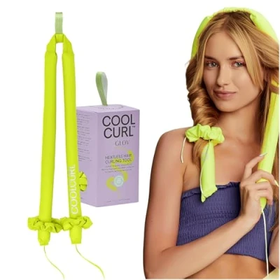 Abbildung von GLOV Coolcurltm Heatless HAIR Curler MADE OF Memory FOAM AND Haarstylingaccessoires, Größe: One Size, Lime