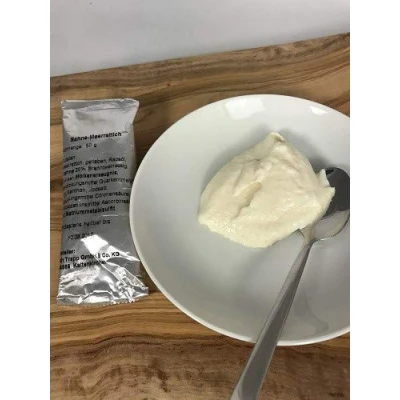Abbildung von Meerrettich Creme Pikante Würzmischung mit feiner Schärfe Perfekt zum Verfeinern von Gerichten und Snacks