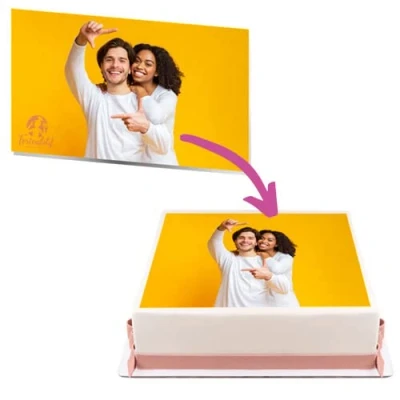 Abbildung von Tortenbild Quadratisch 6 38cm breit (34cm x 34cm)