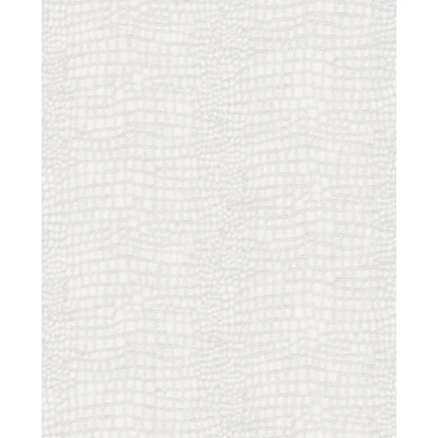 Abbildung von Superfresco Easy Vliestapete &quot;Krokodil&quot;, Antiklederoptik, Weiss 10m x 52cm