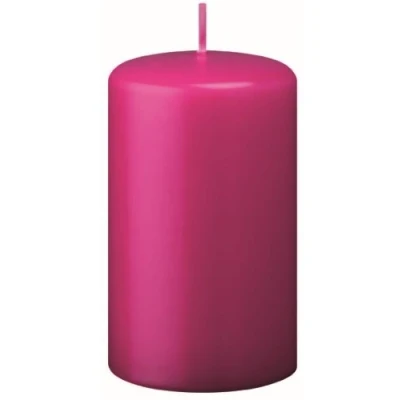Abbildung von Stumpenkerzen Pink (Fuchsia) 6 x 5 cm, 16 Stück