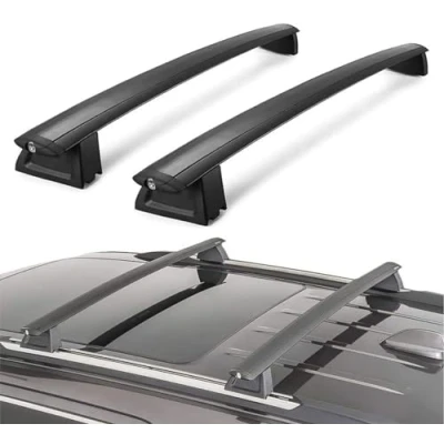 Abbildung von 2 Stück Dachträger Gepäckträger für Jeep Grand Cherokee 2011 2021,Auto Dachreling, Autodach Reisegepäckträger Starke Tragfähigkeit