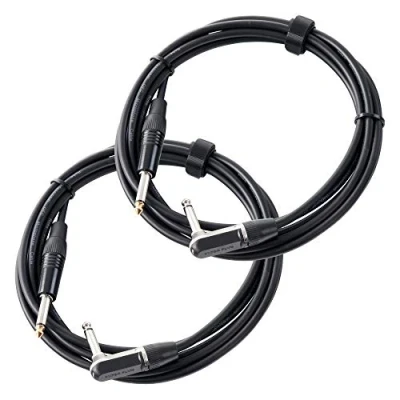 Abbildung von Pronomic INST A 3 Winkel Klinkenkabel m Instrumentenkabel, 6,3mm Klinke, Klinke (300 cm), Hochwertige Stecker und Schirmung