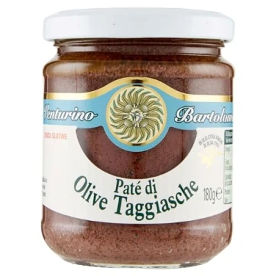 Abbildung von Oliven Paste, schwarz, aus Taggiasca Oliven, Venturino, 180g