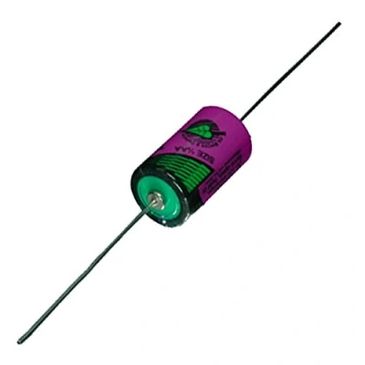 Abbildung von SL 750/P 3,6 Volt 1100 mAh Lithium mit Axialdraht Tadiran Batterie Size 1/2AA