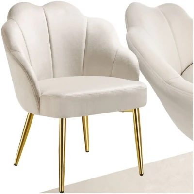 Abbildung von tectake Esszimmerstuhl Cocktailsessel (1er Set, 1 St), gepolstert, mit Samtbezug