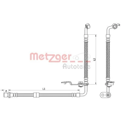 Abbildung von METZGER 4110879 Bremsschläuche 255, 270 MAZDA: 6 Sport Kombi, Limousine,