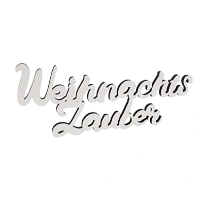 Abbildung von Melis deko Schriftzug Weihnachtszauber Weihnachten Weihnachts aus Holz in weiß 20cm