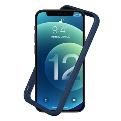 Abbildung von RhinoShield Bumper Case kompatibel mit [iPhone 12 Pro Max] CrashGuard NX Stoßdämpfende Schutzhülle im schlanken Design 3.5 Meter Fallschutz Marineblau