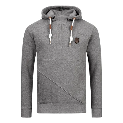 Abbildung von Indicode Jeans Kapuzenpullover, Herren, Größe: Large, Grey mix