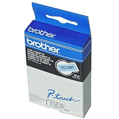 Abbildung von Brother Original P Touch Farbband schwarz auf transparent (TC 101A)