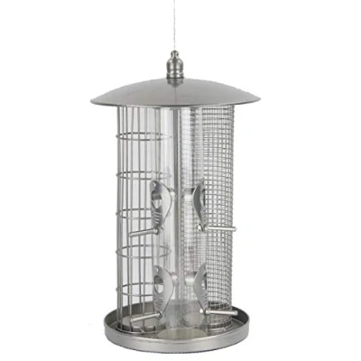 Abbildung von Dehner Vogelhaus Natura Wildvogel Futterspender Triple, Ø 22 cm