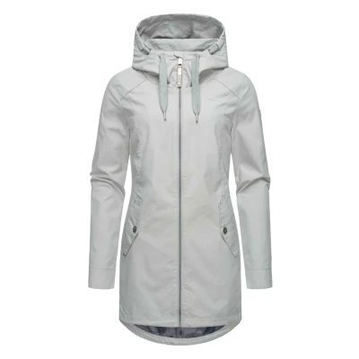 Abbildung von Ragwear Mondda Regenjacke / wasserabweisende Jacke, Damen, Größe: XS, Light grey melange