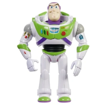 Abbildung von Mattel Große Disney Pixar Buzz Lightyear Actionfigur, ca. 31 cm, super bewegliche, detailgetreue Sammelfigur aus dem Toy Story Space Film, ab 3 Jahren HFY27