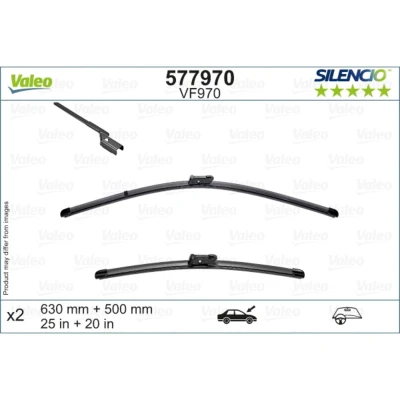 Abbildung von Scheibenwischer Valeo 577970 vorne Flachbalkenwischblatt FORD: Focus Mk4 Schrägheck, Turnier, Limousine