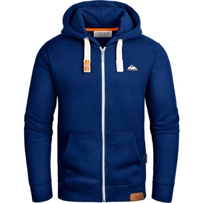 Abbildung von Grin&amp;Bear Hoodie Herren Sweatshirt Pullover GB022 DarkBlue L