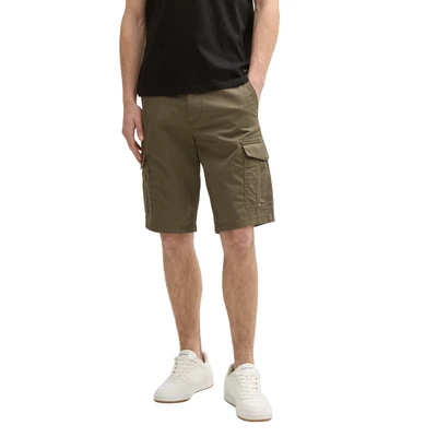 Abbildung von TOM Tailor Regular Printed Shorts olive, Herren, Größe: 34, Olive