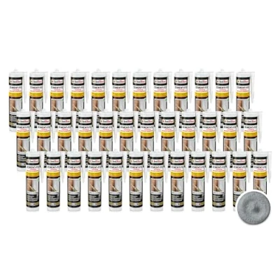 Abbildung von Isolbau Zement Fix 36 x 300 ml Betongrau Express Reperaturmörtel Dichtungsmasse für Fugen &amp; Risse im Innen Außenbereich, Kartusche