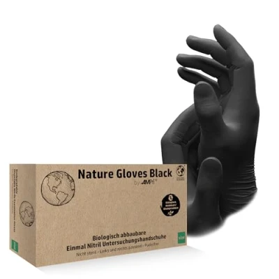 Abbildung von Nature Gloves Black Nitrilhandschuh M 100 St
