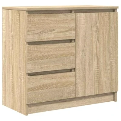 Abbildung von vidaXL Sideboard mit Schublade Sonoma Eiche 71x35x65 cm Holzwerkstoff