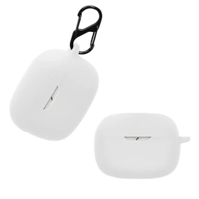 Abbildung von kwmobile Hülle kompatibel mit JBL Wave Beam Kopfhörer Case TPU Silikon Cover Schutzhülle in Weiß