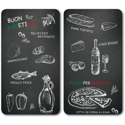Abbildung von KESPER Schneide und Abdeckplatte &quot;Ristorante&quot;, (Set, 2 tlg.), mit 6 Elastikfüßen je Platte