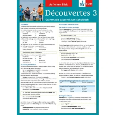 Abbildung von Découvertes 3 Auf einen Blick: Grammatik passend zum Schulbuch Klappkarte (6 Seiten)