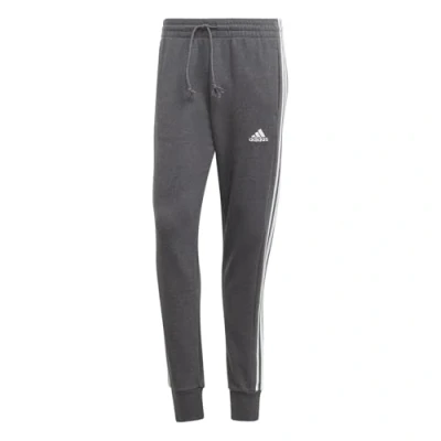 Abbildung von adidas Sportswear Essentials 3STRIPES Jogginghose, Herren, Größe: XS, Dark grey heather/white