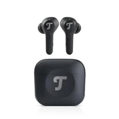Abbildung von Teufel AIRY TWS PRO True Wireless In Ear Bluetooth Kopfhörer mit Active Noise Cancelling, Transparenzmodus, Kabelloses Laden, IPX4 Wasserfest Night Black