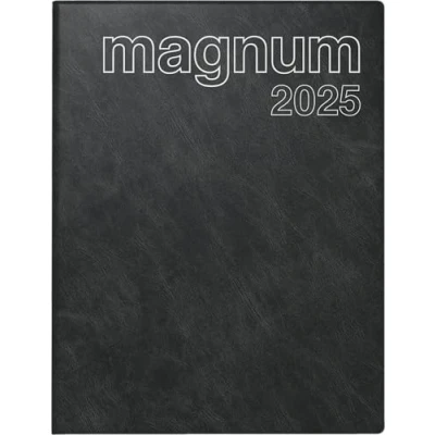 Abbildung von rido/idé Buchkalender Modell magnum (2025), 2 Seiten = 1 Woche, 183 x 240 mm, 144 Seiten, Schaumfolien Einband Catana, schwarz
