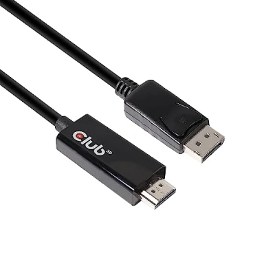 Abbildung von CLUB3D DisplayPort Anschlusskabel 2.00m CAC 1082 Silber [1x Stecker 1x HDMI Stecker]