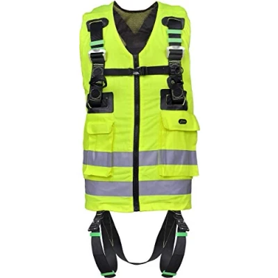 Abbildung von KRATOS Faldsikringssele m/Weste HI VIZ gul
