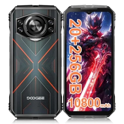 Abbildung von DOOGEE Scyber Android 14 Outdoor Handy 10800mAh, 20GB(8+12)+256GB Smartphone ohne Vertrag 6.6&#039;&#039; FHD+ Octa Core 50MP+16MP Wasserdicht Baustellenhandy, 4G Dual SIM/IP68/OTG/NFC/GPS 2024