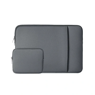 Abbildung von RAINYEAR 14 Zoll Laptop Hülle Laptophülle Schutzhülle Abdeckung Sleeve Case Laptoptasche mit Fronttasche &amp; Zubehör Tasche Kompatibel für Notebook Chromebook Tablet Computer(Grau)