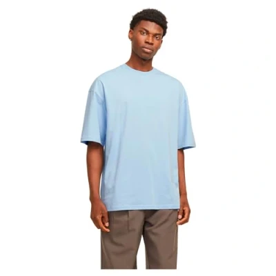Abbildung von Jack &amp; Jones Jjecharge Oversize TEE O NECK Tshirt basic, Herren, Größe: Small, Chambray blue
