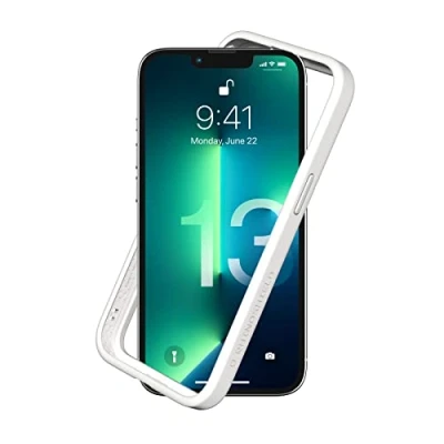 Abbildung von RhinoShield Bumper Case kompatibel mit [iPhone 13/13 Pro] CrashGuard NX Stoßdämpfende Schutzhülle im schlanken Design 3.5 Meter Fallschutz Weiß