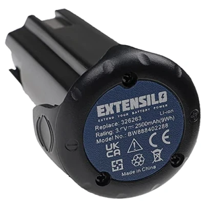 Abbildung von EXTENSILO Akku kompatibel mit Hitachi/Hikoki NT 65GA Elektrowerkzeug, Schrauber, Stiftnagler (2500 mAh, Li Ion, 3,6 V)