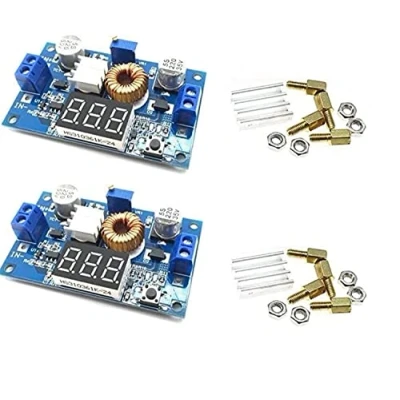 Abbildung von AptoFun 2pcs 75W 5A DC Adjustable Step Down Buck Module with Voltmeter Copper Pillars (C6B3) /DC Power 4V 38V to 1.25V 36V (2 X)