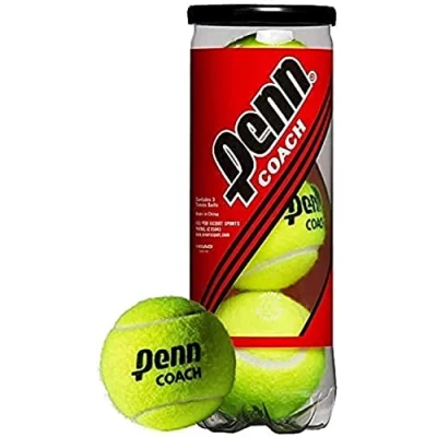 Abbildung von Penn Coach Gedruckte Tennisbälle (1 Packung mit 3 Bällen)