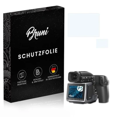 Abbildung von Bruni Schutzfolie kompatibel mit Hasselblad H6D Folie, glasklare Displayschutzfolie (2er Set)