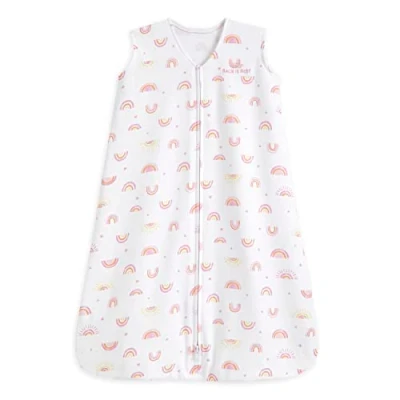 Abbildung von Halo Baby Schlafsack 0,5 Tog Sleepsack 100% Baumwolle, Sonnenscheinregenbogen für Neugeborene Einfacher Zip Zugriff von Windelwechsel Lullaby Trust Partners, Unisex, Boys &amp; Girls, 0 6 Monate