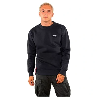 Abbildung von Alpha Industries Small LOGO Sweatshirt, Herren, Größe: Large, Rep blue