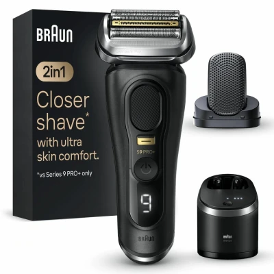 Abbildung von Braun Elektrorasierer Series 9 Pro+ 9590cc, Reinigungsstation, Precision ProTrimmer