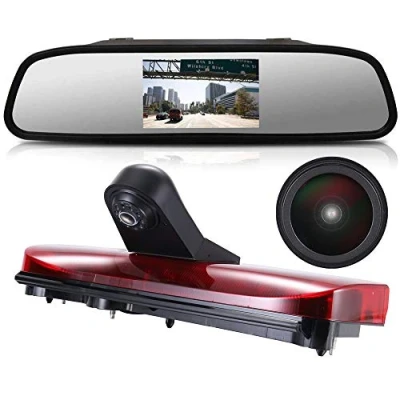 Abbildung von 「18mm Linse Top Qualität Rückfahrkamera + 4.3 Zoll Auto Rückspiegel」Bremsleuchte Dach für Ford Transit Connect 2014 2017 Van Bremslicht 3 dritte