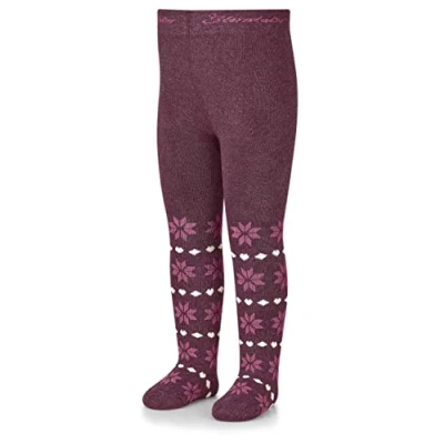 Abbildung von Sterntaler Baby Mädchen Strumpfhose Kleinkind Schneesterne Babystrumpfhose mit Sterne Motiv und Vollplüsch pink, 74