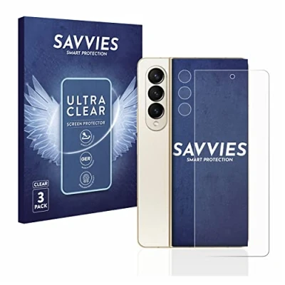 Abbildung von Savvies 6 Stück Schutzfolie für Samsung Galaxy Z Fold 4 (Display+Kamera) Displayschutz Folie Ultra Transparent