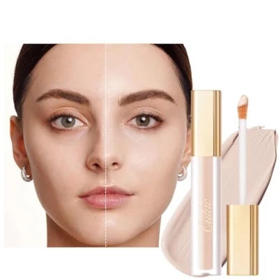 Abbildung von Oulac Concealer Augenringe, für Gesicht und Essence mit Hyaluronic Acid, Vegan 3.8ml, Farbcode: Fair W0