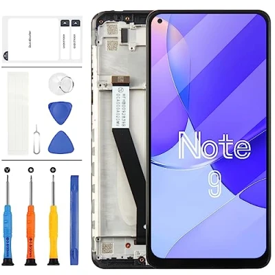Abbildung von Ersatz LCD Bildschirm für Xiaomi Redmi Note 9, kompatibel 10X 4G Display Touch Digitizer Teile M2003J15SC M2003J15SG M2003J15SS Glasscheibe Vollmontage
