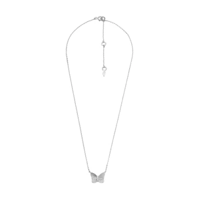 Abbildung von Fossil Halskette Für Frauen Sterling Silber, Länge: 356mm+51mm, Breite: 13mm, Höhe: 9.5mm Silber Halskette, JFS00619040